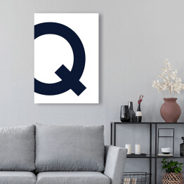 Obraz na płótnie Litera Q - alfabet