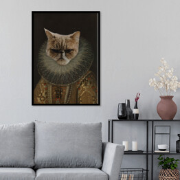 Plakat w ramie Sztuka z kotem