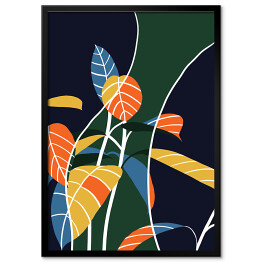 Obraz klasyczny Ozdobne kolorowe liście