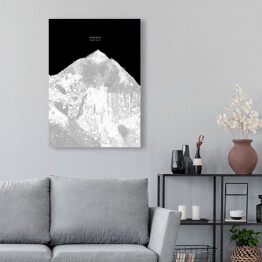 Obraz na płótnie Makalu - minimalistyczne szczyty górskie