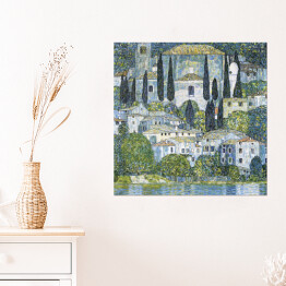 Plakat samoprzylepny Gustav Klimt Kościół w Cassone Reprodukcja obrazu