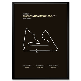 Plakat w ramie Bahrain International Circuit - Tory wyścigowe Formuły 1