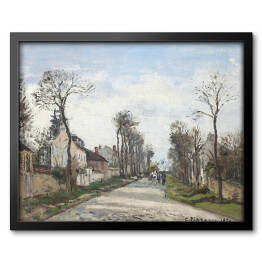 Obraz w ramie Camille Pissarro Droga wersalska, Louveciennes. Reprodukcja