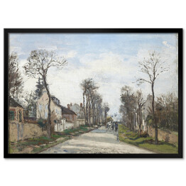 Plakat w ramie Camille Pissarro Droga wersalska, Louveciennes. Reprodukcja