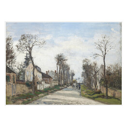 Plakat samoprzylepny Camille Pissarro Droga wersalska, Louveciennes. Reprodukcja