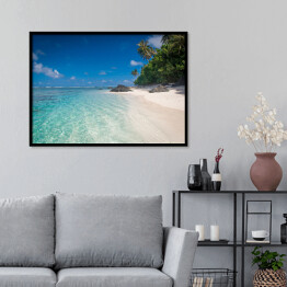 Plakat w ramie Plaża tropikalna wyspa