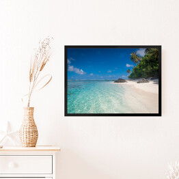 Obraz w ramie Plaża tropikalna wyspa