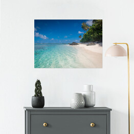 Plakat samoprzylepny Plaża tropikalna wyspa