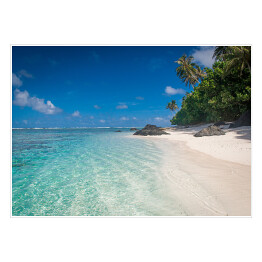 Plakat samoprzylepny Plaża tropikalna wyspa
