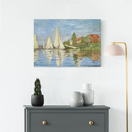 Obraz na płótnie Claude Monet Regaty w Argenteuil Reprodukcja obrazu