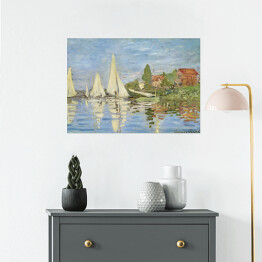 Plakat Claude Monet Regaty w Argenteuil Reprodukcja obrazu