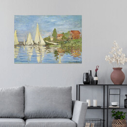 Plakat samoprzylepny Claude Monet Regaty w Argenteuil Reprodukcja obrazu