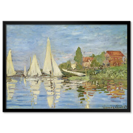 Plakat w ramie Claude Monet Regaty w Argenteuil Reprodukcja obrazu