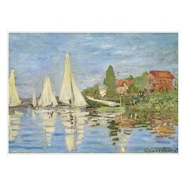 Plakat samoprzylepny Claude Monet Regaty w Argenteuil Reprodukcja obrazu
