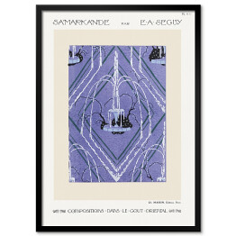 Plakat w ramie Plakat kompozycja geometryczna Art Deco