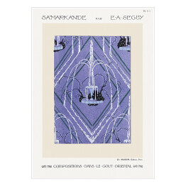 Plakat samoprzylepny Plakat kompozycja geometryczna Art Deco