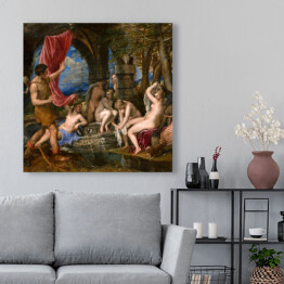Obraz na płótnie Tycjan "Diana and Actaeon"