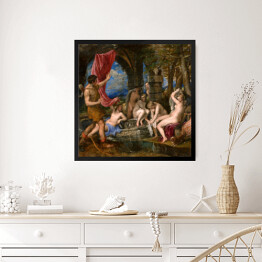 Obraz w ramie Tycjan "Diana and Actaeon"