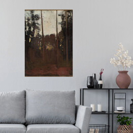 Plakat samoprzylepny Józef Chełmoński Polowanie na cietrzewia Reprodukcja obrazu