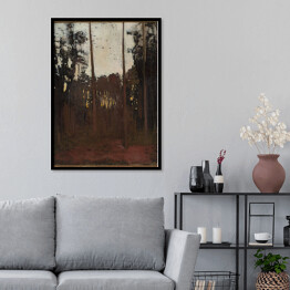 Plakat w ramie Józef Chełmoński Polowanie na cietrzewia Reprodukcja obrazu