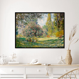 Plakat w ramie Claude Monet Landscape The Parc Monceau. Park Monceau. Reprodukcja obrazu