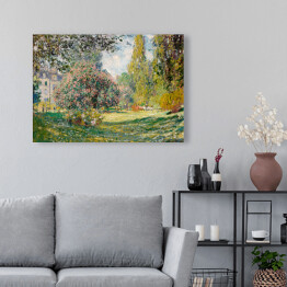 Obraz na płótnie Claude Monet Landscape The Parc Monceau. Park Monceau. Reprodukcja obrazu
