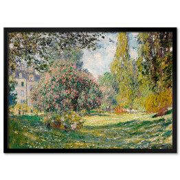 Plakat w ramie Claude Monet Landscape The Parc Monceau. Park Monceau. Reprodukcja obrazu