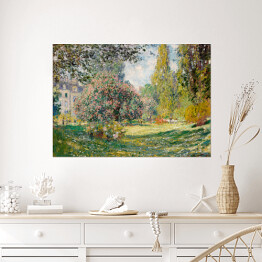 Plakat samoprzylepny Claude Monet Landscape The Parc Monceau. Park Monceau. Reprodukcja obrazu