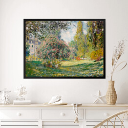 Obraz w ramie Claude Monet Landscape The Parc Monceau. Park Monceau. Reprodukcja obrazu