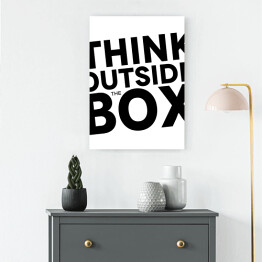 Obraz na płótnie Typografia - "Think outside the box"