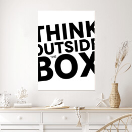 Plakat samoprzylepny Typografia - "Think outside the box"
