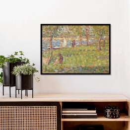 Plakat w ramie Georges Seurat "Wyspa Grande Jatte" - reprodukcja