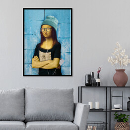 Plakat w ramie Hipsterska Mona Lisa