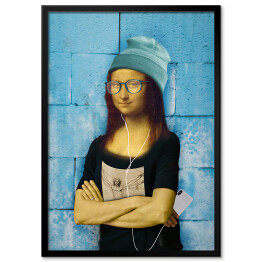 Obraz klasyczny Hipsterska Mona Lisa