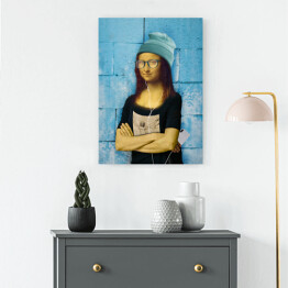 Obraz na płótnie Hipsterska Mona Lisa