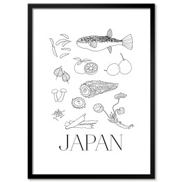 Plakat w ramie Kuchnie świata - kuchnia japońska
