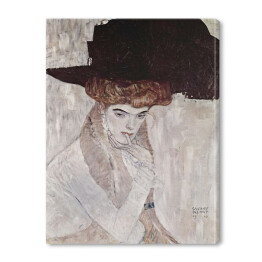 Gustav Klimt "Dama w kapeluszu z czarnym piórem" - reprodukcja