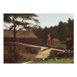 Plakat samoprzylepny Winslow Homer Old Mill, The Morning Bell Reprodukcja