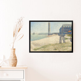 Obraz w ramie Georges Seurat "Latarnia morska w Honfleur" - reprodukcja