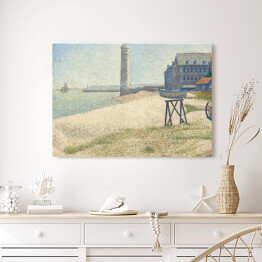 Obraz na płótnie Georges Seurat "Latarnia morska w Honfleur" - reprodukcja