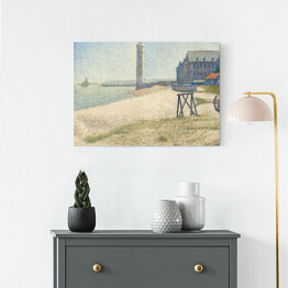 Obraz na płótnie Georges Seurat "Latarnia morska w Honfleur" - reprodukcja