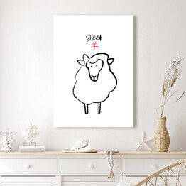 Obraz na płótnie Chińskie znaki zodiaku - owca