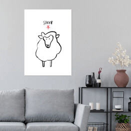 Plakat samoprzylepny Chińskie znaki zodiaku - owca