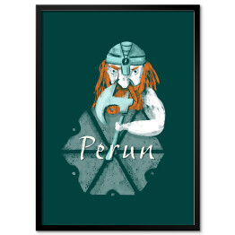 Plakat w ramie Mitologia słowiańska - Perun