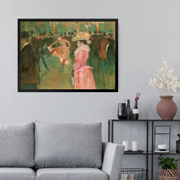 Obraz w ramie Henri de Toulouse-Lautrec "W Moulin Rouge" - reprodukcja