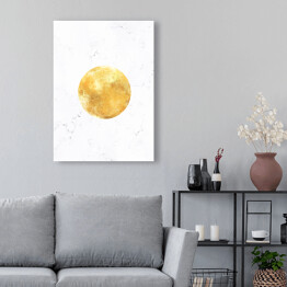Obraz na płótnie Złote planety - Księżyc