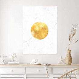 Plakat Złote planety - Księżyc