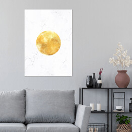 Plakat Złote planety - Księżyc