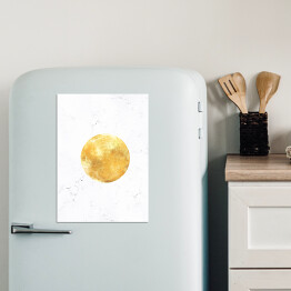Magnes dekoracyjny Złote planety - Księżyc