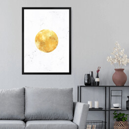Obraz w ramie Złote planety - Księżyc
